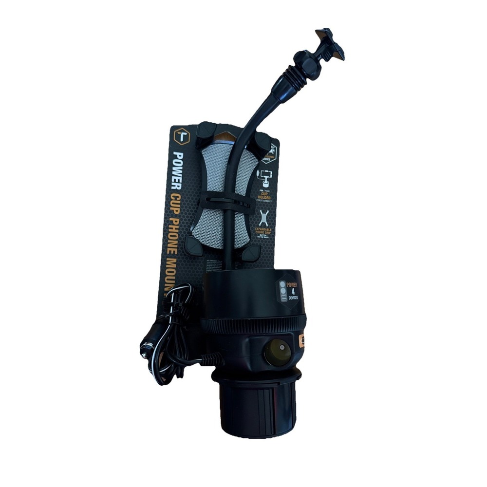 ToughTested TT-4S-PC Powered Cupholder Mount With Dual USB & 24V Socket